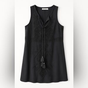 Abercrombie & Fitch Beaded Black Boho Tunic Dress – Size M